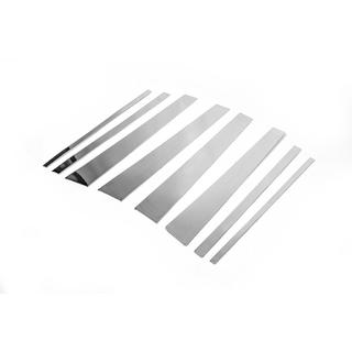 Letve za stebričke vrat (8 kos, nerjavno jeklo) Toyota Land Cruiser Prado 120 2002–2009 fotografija 3