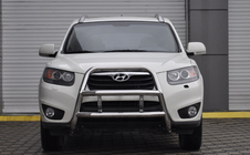 Hyundai Santa Fe 2 2006–2012 Prednji zaščitni lok WT018 (inox) fotografija 2
