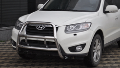 Hyundai Santa Fe 2 2006–2012 Prednji zaščitni lok WT018 (inox) fotografija 3