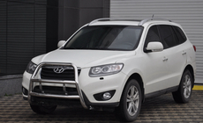 Hyundai Santa Fe 2 2006–2012 Prednji zaščitni lok WT018 (inox) fotografija 1