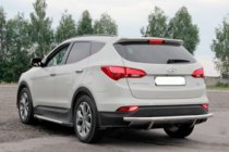 Hyundai Santa Fe 3 2012–2018 Zadnji zaščitni lok AK002 (nerjavno jeklo) fotografija 3
