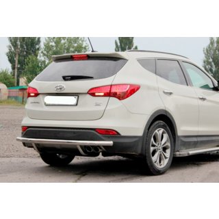 Zadnji zaščitni lok AK002 (nerjavno jeklo) Hyundai Santa Fe 3 2012–2018 fotografija 2