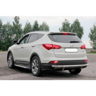 Zadnji zaščitni lok AK002 (nerjavno jeklo) Hyundai Santa Fe 3 2012–2018 fotografija 3