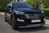 Hyundai Santa Fe 3 2012–2018 Sprednji zaščitni lok ST014 (nerjaveče jeklo) fotografija 1