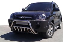 Hyundai Tucson JM 2004– Sprednji zaščitni lok WT002 (nerjaveče jeklo) fotografija 1