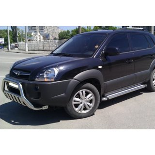 Sprednji zaščitni lok WT002 (nerjaveče jeklo) Hyundai Tucson JM 2004– fotografija 3