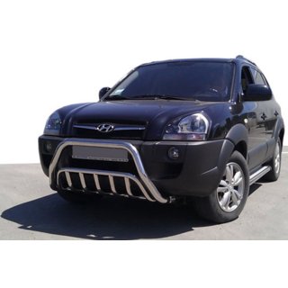 Sprednji zaščitni lok WT002 (nerjaveče jeklo) Hyundai Tucson JM 2004– fotografija 1
