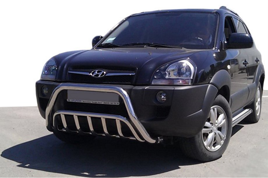 Hyundai Tucson JM 2004– Sprednji zaščitni lok WT002 (nerjaveče jeklo) Image