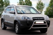 Hyundai Tucson JM 2004– Sprednji zaščitni lok WT022 (nerjaveče jeklo) fotografija 3