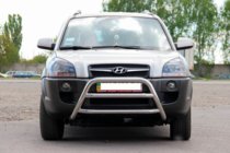Hyundai Tucson JM 2004– Sprednji zaščitni lok WT022 (nerjaveče jeklo) fotografija 2