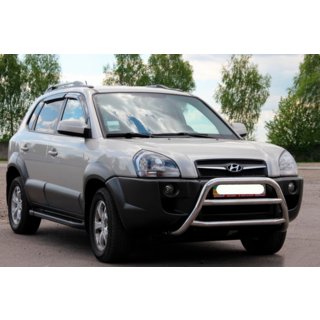Sprednji zaščitni lok WT022 (nerjaveče jeklo) Hyundai Tucson JM 2004– fotografija 3