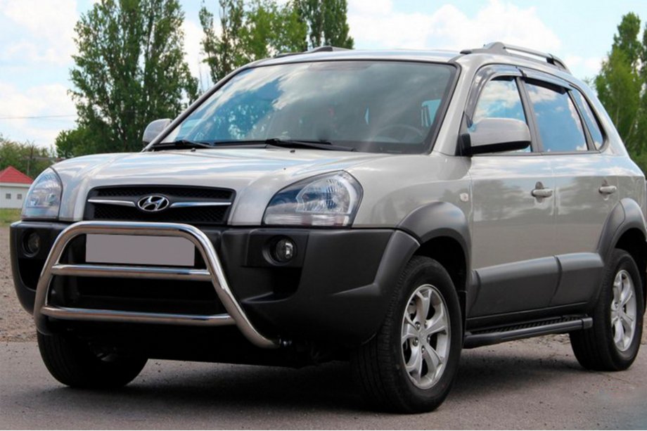 Hyundai Tucson JM 2004– Sprednji zaščitni lok WT022 (nerjaveče jeklo) Image