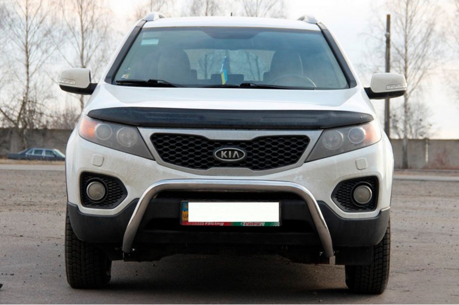 Kia Sorento II XM 2009–2014 Sprednji zaščitni lok (kenguru) WT007 (nerjavno jeklo) Fotografija 2