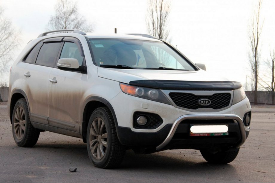 Kia Sorento II XM 2009–2014 Sprednji zaščitni lok (kenguru) WT007 (nerjavno jeklo) Fotografija 3