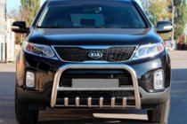 Kia Sorento II XM 2009–2014 Sprednji zaščitni lok (bullbar) WT021 (nerjaveče jeklo) fotografija 1