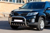 Kia Sorento II XM 2009–2014 Sprednji zaščitni lok (bullbar) WT021 (nerjaveče jeklo) fotografija 2