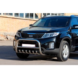 Sprednji zaščitni lok (bullbar) WT021 (nerjaveče jeklo) Kia Sorento II XM 2009–2014 fotografija 2