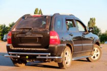 Kia Sportage 2004–2010 Zadnji zaščitni lok AK007 (nerjavno jeklo) fotografija 3
