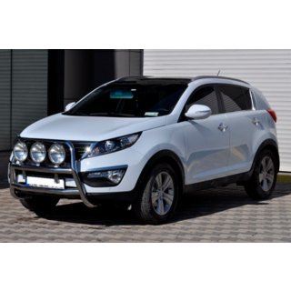 Prednji zaščitni lok WT018 (inox) Kia Sportage 2010–2015 fotografija 3