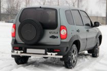 Chevrolet Niva 1998–2020 Zadnji zaščitni lok AK015 (inox) fotografija 1
