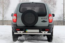Chevrolet Niva 1998–2020 Zadnji zaščitni lok AK015 (inox) fotografija 2