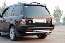 Range Rover III L322 2002–2012 Zadnji zaščitni lok AK002-Dvojni (nerjaveče jeklo) fotografija 3
