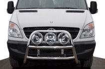 Mercedes Sprinter W906 2006–2018 Visok sprednji zaščitni lok (bullbar) WT018 (nerj.) fotografija 1