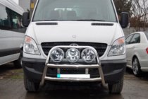 Mercedes Sprinter W906 2006–2018 Visok sprednji zaščitni lok (bullbar) WT018 (nerj.) fotografija 2