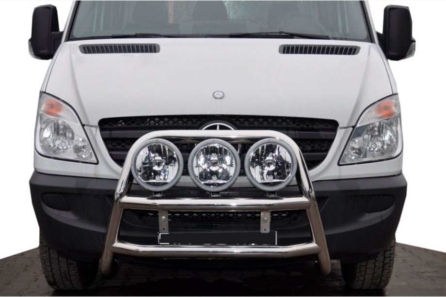 Mercedes Sprinter W906 2006–2018 Visok sprednji zaščitni lok (bullbar) WT018 (nerj.) Image