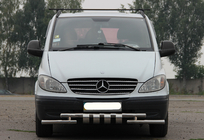 Mercedes Vito W639 2004–2014 Sprednji zaščitni lok Shark ST015 (nerjavno jeklo) fotografija 1