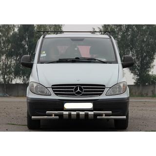 Sprednji zaščitni lok Shark ST015 (nerjavno jeklo) Mercedes Vito W639 2004–2014 fotografija 1