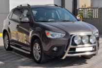 Mitsubishi ASX 2010–2023 Prednji zaščitni lok WT018 (inox) fotografija 3