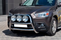 Mitsubishi ASX 2010–2023 Prednji zaščitni lok WT018 (inox) fotografija 2