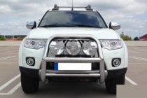 Mitsubishi L200 2006–2015 Prednji zaščitni lok WT018 (inox) fotografija 2