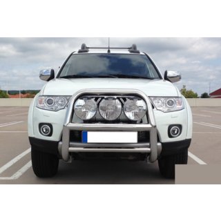 Prednji zaščitni lok WT018 (inox) Mitsubishi L200 2006–2015 fotografija 2