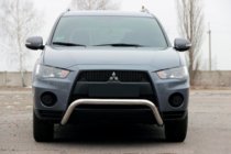 Mitsubishi Outlander 2006–2012 Sprednji zaščitni lok (kenguru) WT007 (nerjavno jeklo) fotografija 1