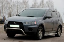 Mitsubishi Outlander 2006–2012 Sprednji zaščitni lok (kenguru) WT007 (nerjavno jeklo) fotografija 2