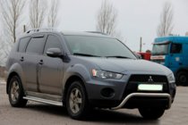 Mitsubishi Outlander 2006–2012 Sprednji zaščitni lok (kenguru) WT007 (nerjavno jeklo) fotografija 3