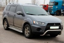 Mitsubishi Outlander 2006–2012 Sprednji zaščitni lok (kenguru) WT007 (nerjavno jeklo) fotografija 4