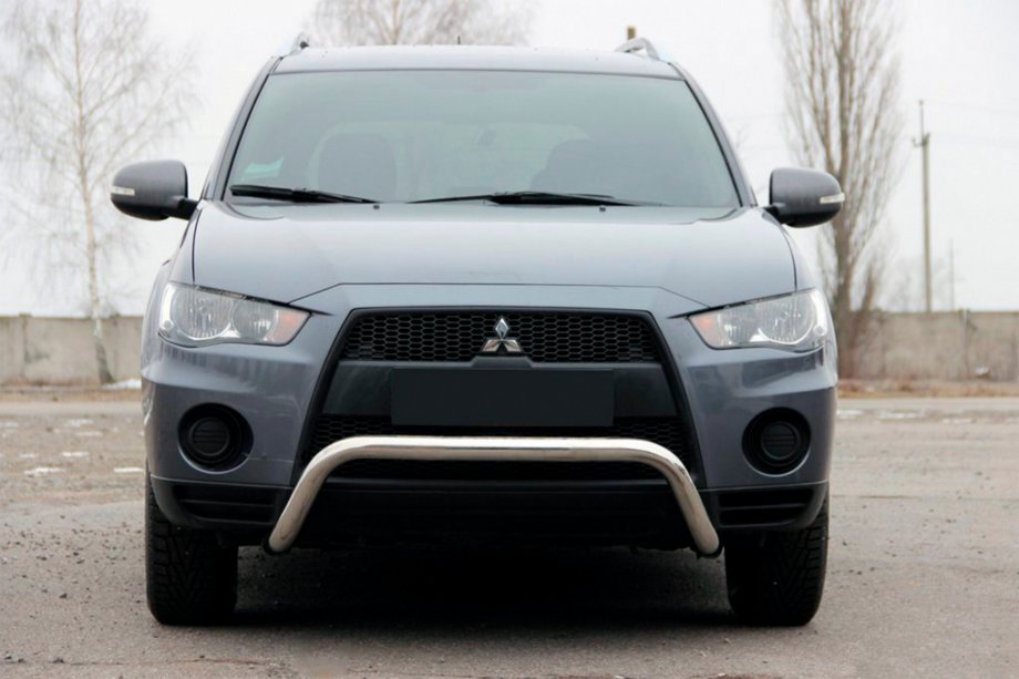 Mitsubishi Outlander 2006–2012 Sprednji zaščitni lok (kenguru) WT007 (nerjavno jeklo) Image