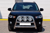 Mitsubishi Outlander 2006–2012 Prednji zaščitni lok WT018 (2010-2012, nerjaveče jeklo) fotografija 1