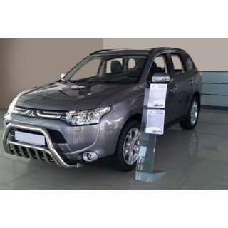 Sprednji zaščitni lok WT002 (nerjaveče jeklo) Mitsubishi Outlander 2012–2021 fotografija 3