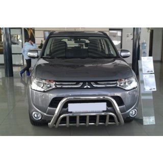 Sprednji zaščitni lok WT002 (nerjaveče jeklo) Mitsubishi Outlander 2012–2021 fotografija 2