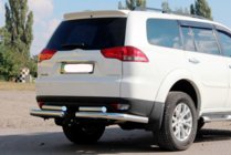 Mitsubishi Pajero Sport 2008–2015 Zadnji zaščitni lok AK003-Special (2 kosa, nerjaveče jeklo) fotografija 1