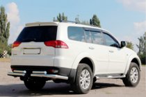 Mitsubishi Pajero Sport 2008–2015 Zadnji zaščitni lok AK003-Special (2 kosa, nerjaveče jeklo) fotografija 3