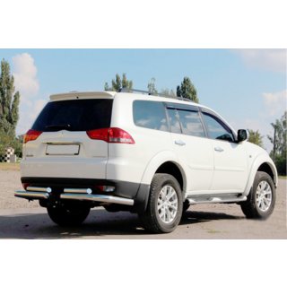 Zadnji zaščitni lok AK003-Special (2 kosa, nerjaveče jeklo) Mitsubishi Pajero Sport 2008–2015 fotografija 3