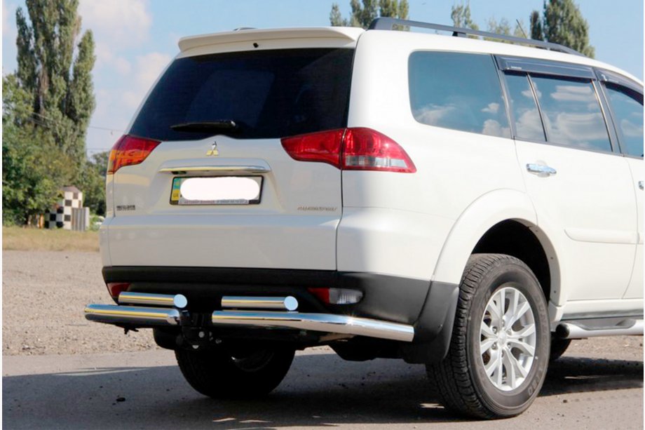 Mitsubishi Pajero Sport 2008–2015 Zadnji zaščitni lok AK003-Special (2 kosa, nerjaveče jeklo) Image