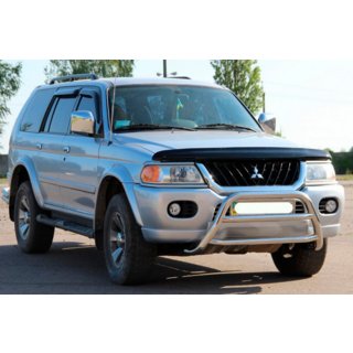 Prednji zaščitni lok WT022 (nerjavno jeklo) Mitsubishi Pajero Sport 1996–2007 fotografija 3