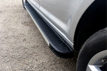 Volkswagen Caddy 2010–2015 Stranske stopnice MAYA (2 kosa, aluminij) Maxi medosna razdalja fotografija 1