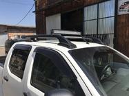 Nissan Navara 2006–2015 Strešni relingi s prečkami (2 kosa, črni) fotografija 3